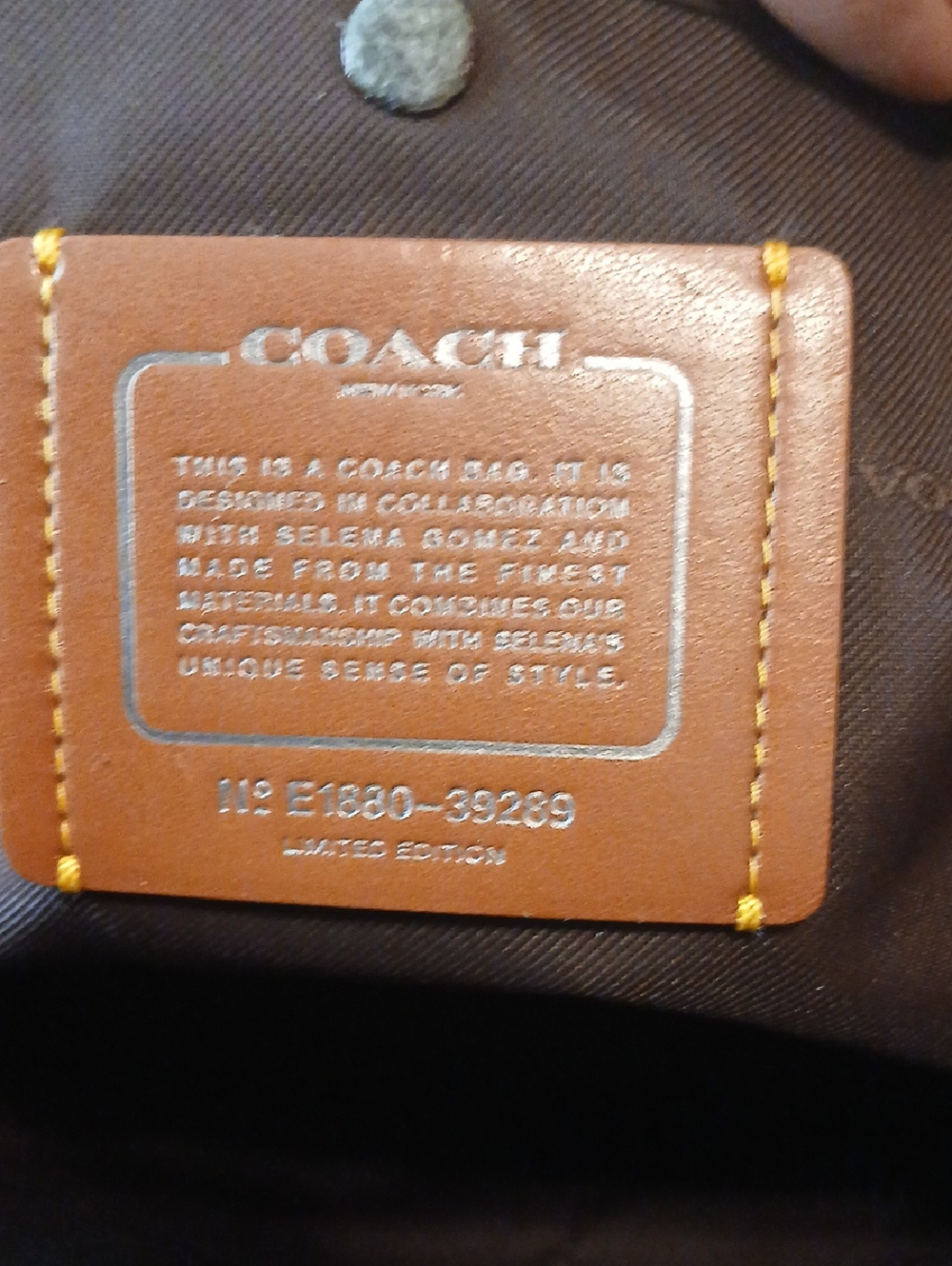 Coach Collaboration With Selena Gomez Limited Edition  Bag with Crystal Accents - Picture 10 of 11